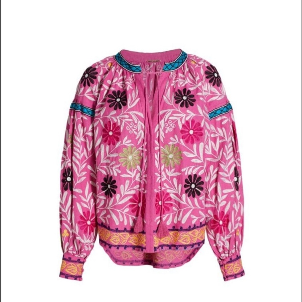 Alexis “Aurora Pink Paulaine” Floral Tunic Blouse